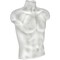 Azar Displays White Plastic Male Bust for Pegboard and Slatwall, PK2 900518-WHT - alternate 1